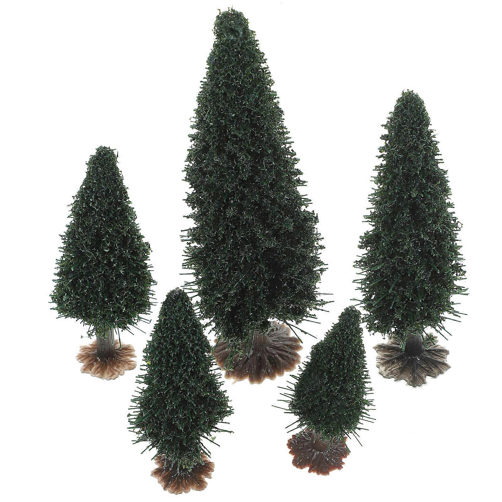 Miniature Trees For Crafts 60 Pcs Green Model Tree Decoration For Indoor Decoration Landscape Design Lightweight Durable