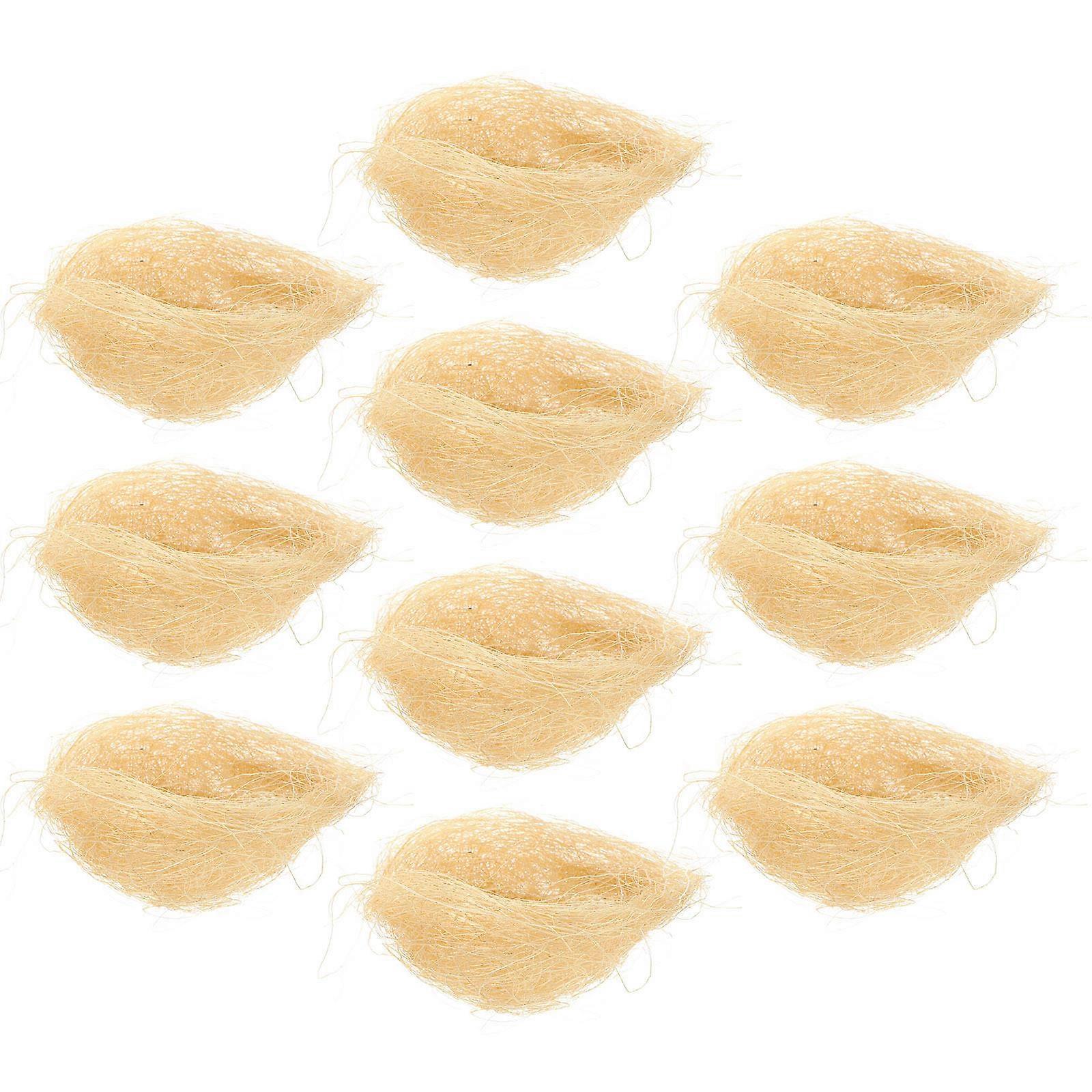 Fake Bird Nest Artificial Bird Nest Craft Decoration for 50Pcs