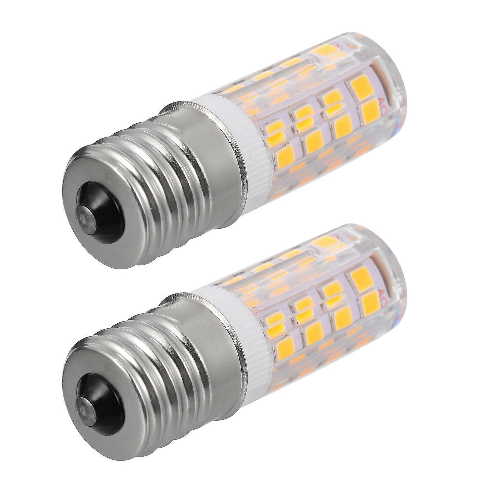 LED E17 Appliance Lamp Replacement 2Pcs White Color
