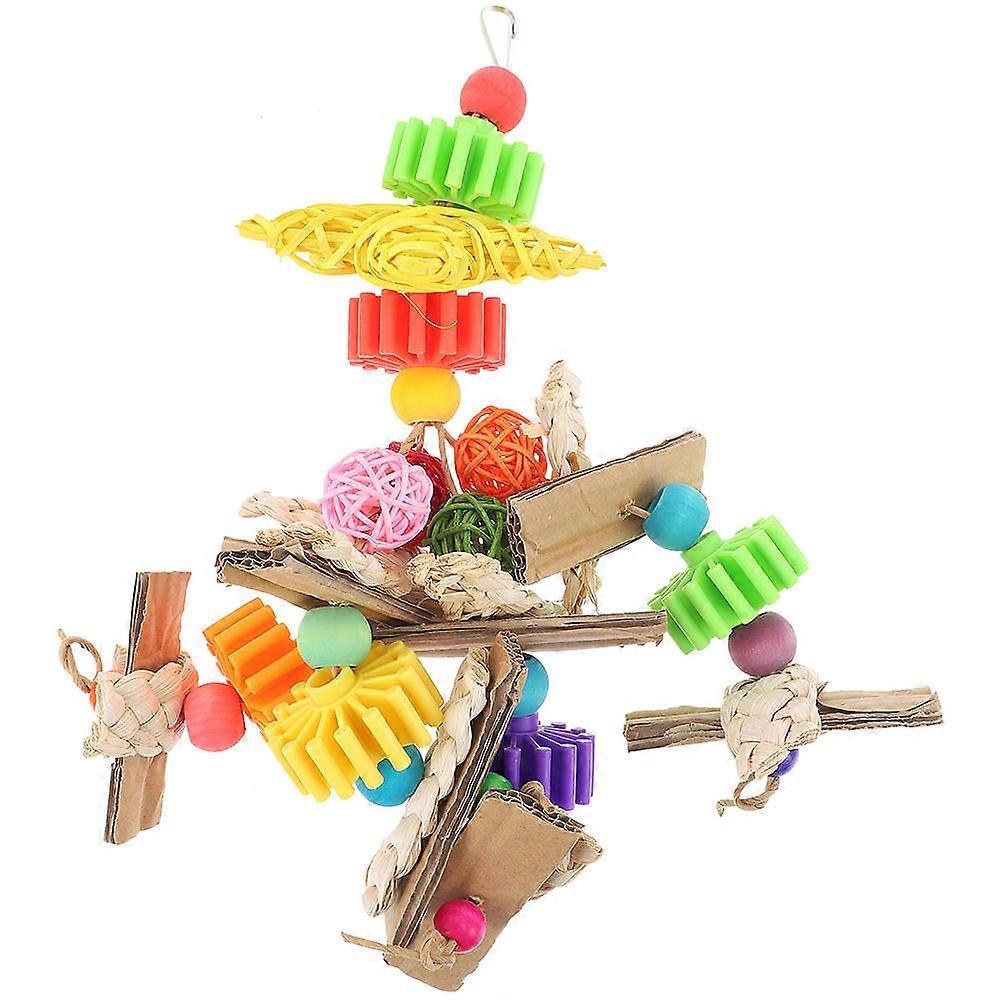 3Pcs Birdcage Toy For Parrots Durable Chew Toy For Pet Birds With Built-In Hook Design