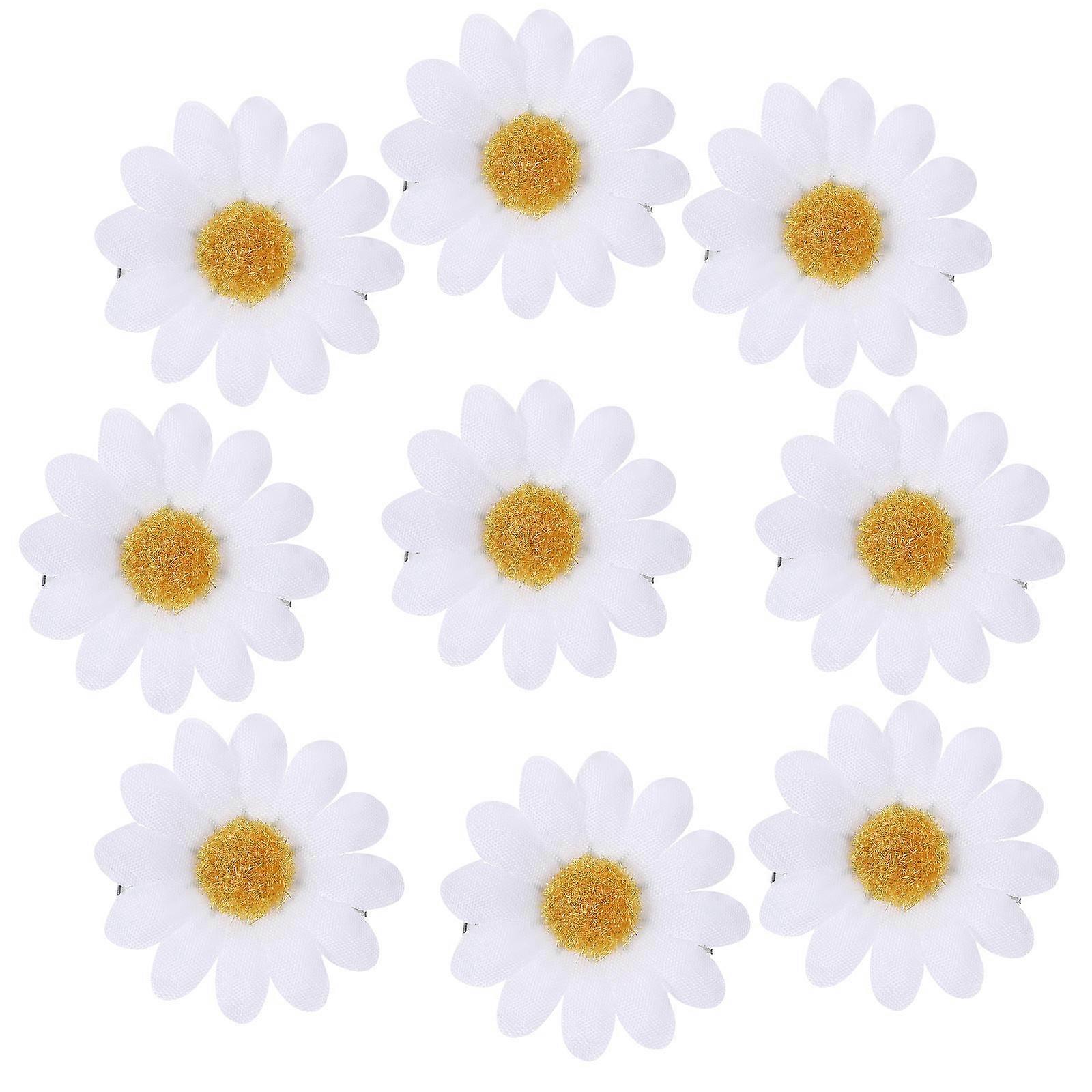 Simulation Daisy Hair Clips Barrettes for Decoration 48Pcs