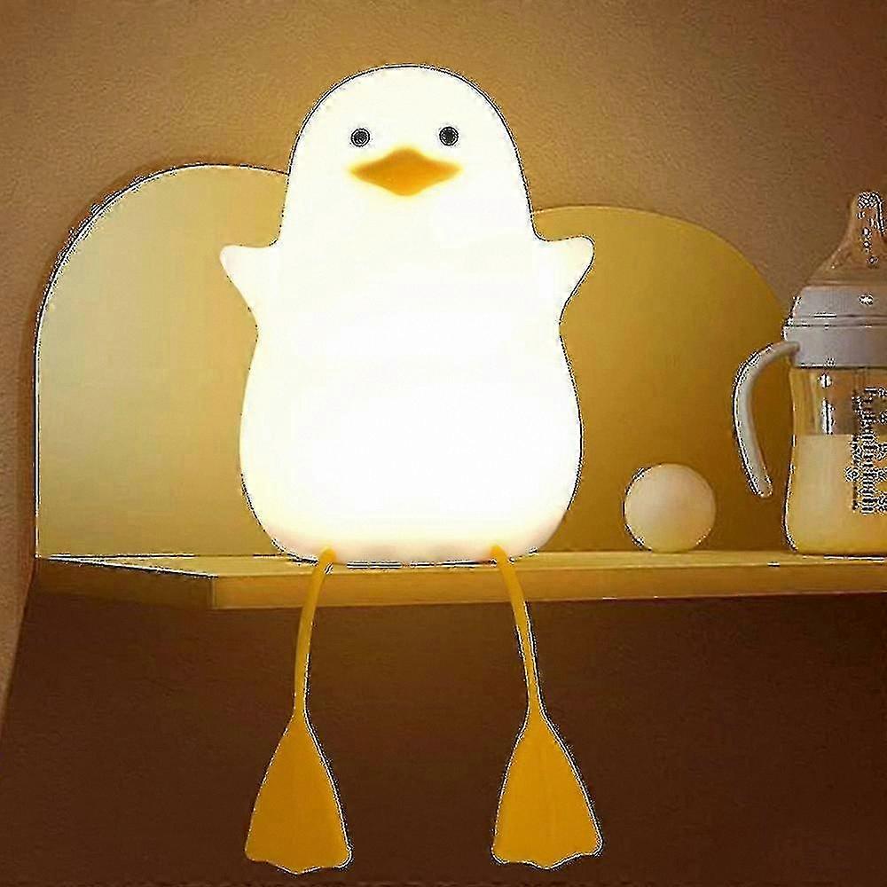 Cute Seagull Night Light for Kids, Silicone Bedside Lamp, Touch Control, Rechargeable Dimmable Lamp, Nursery Decor, Portable LED Lamp