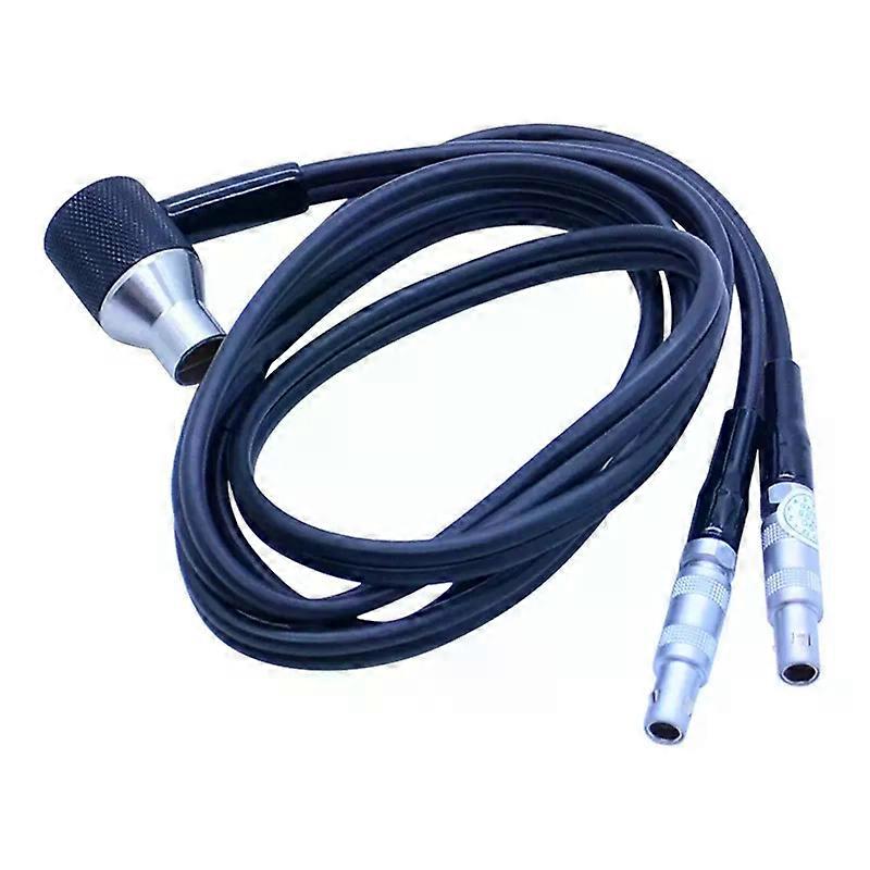 Ultrasonic Thickness Gauge Probe Cable Transducer Diameter 10Mm/5Mhz Probe Durable Easy Install