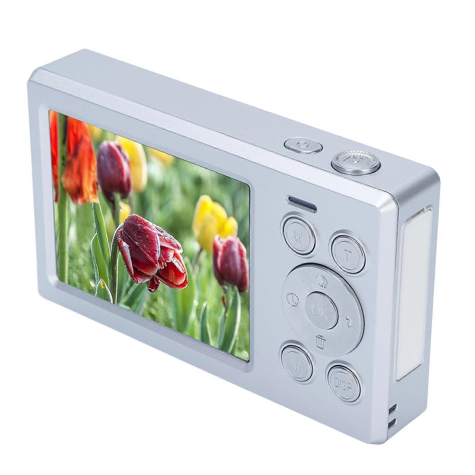 48MP 1080P Digital Camera 16X Zoom 2.8" IPS Screen Silver