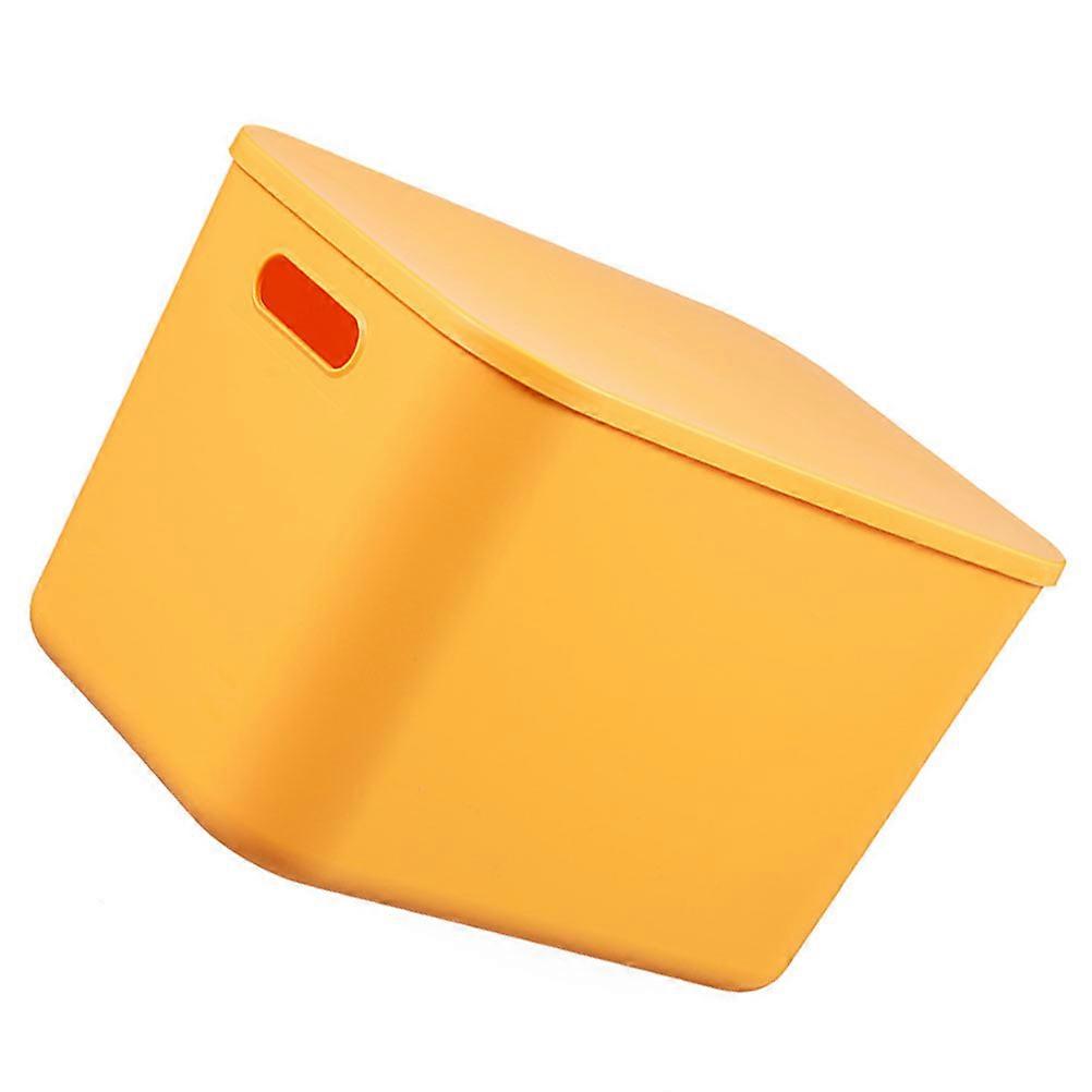 Plastic Storage Box Rectangular Simple Design Home Use 14.15X10.22X9.43INCH Dustproof 1Pcs