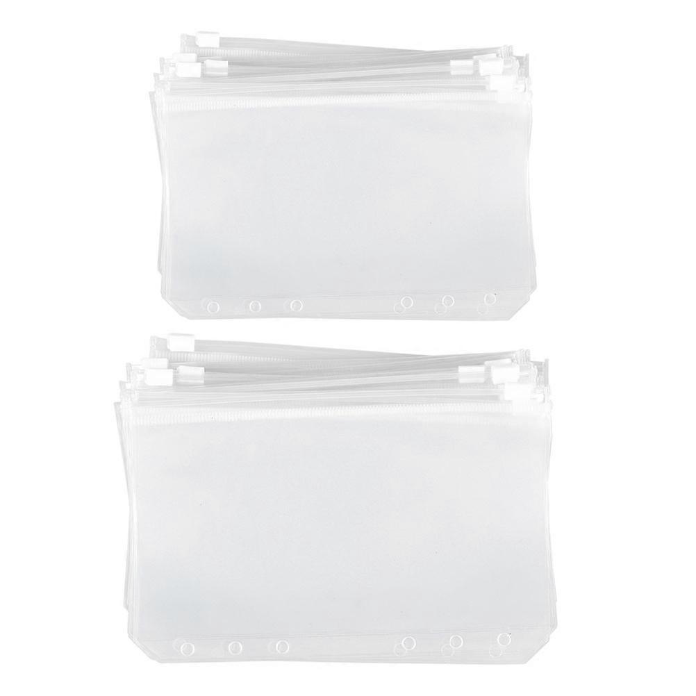 PVC Transparent File Bag Document Organizer for Storage 40Pcs Set