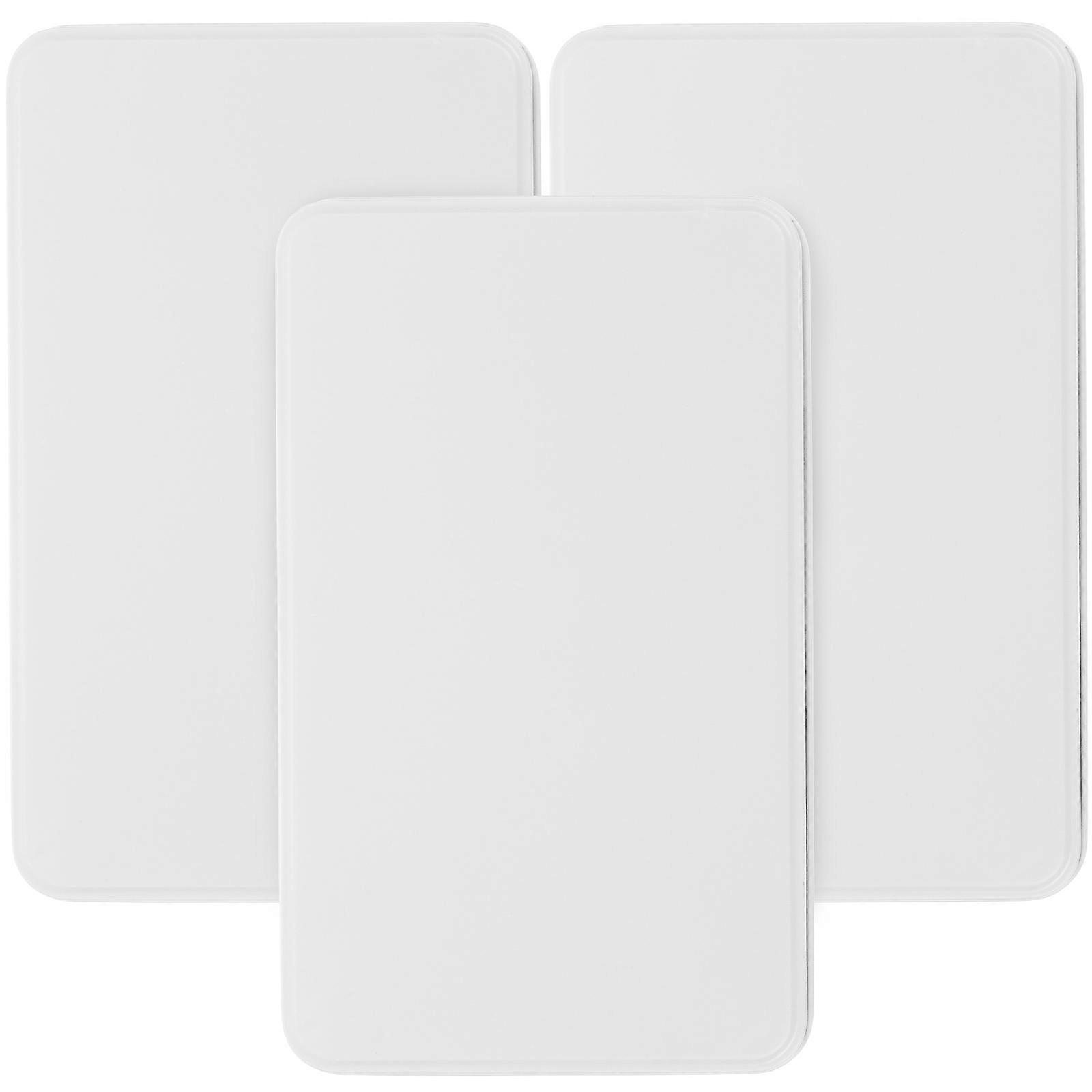 Tinplate Containers Small Tin Box for Storage Use 12Pcs White Rectangle