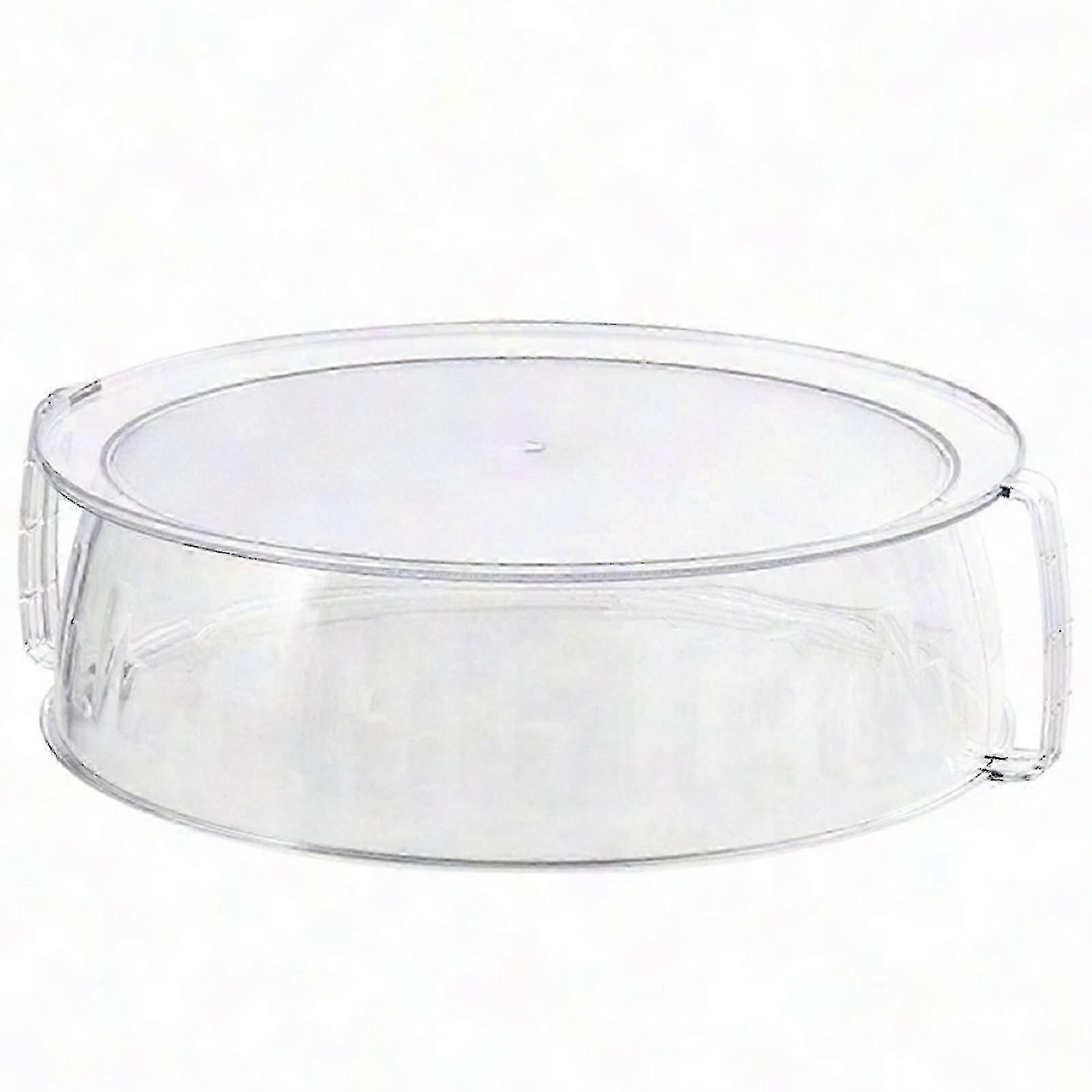 Splash-Proof Glass Microwave Cover with Handle for Heating and Steaming