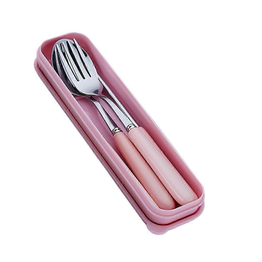 Dinner Service Tableware Stainless Steel Fork Spoon Chopsticks Set 2Pcs