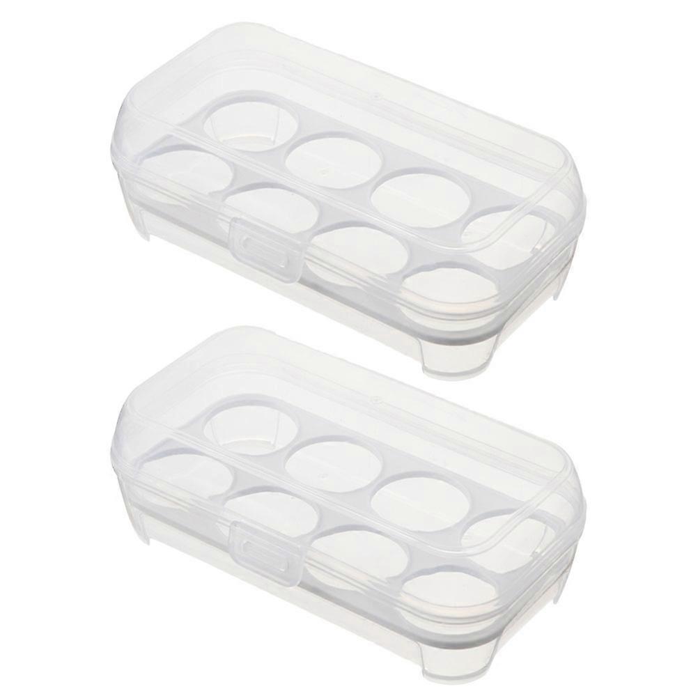 Refrigerator Egg Tray Egg Storage Plate for Kitchen Use 6Pcs Set
