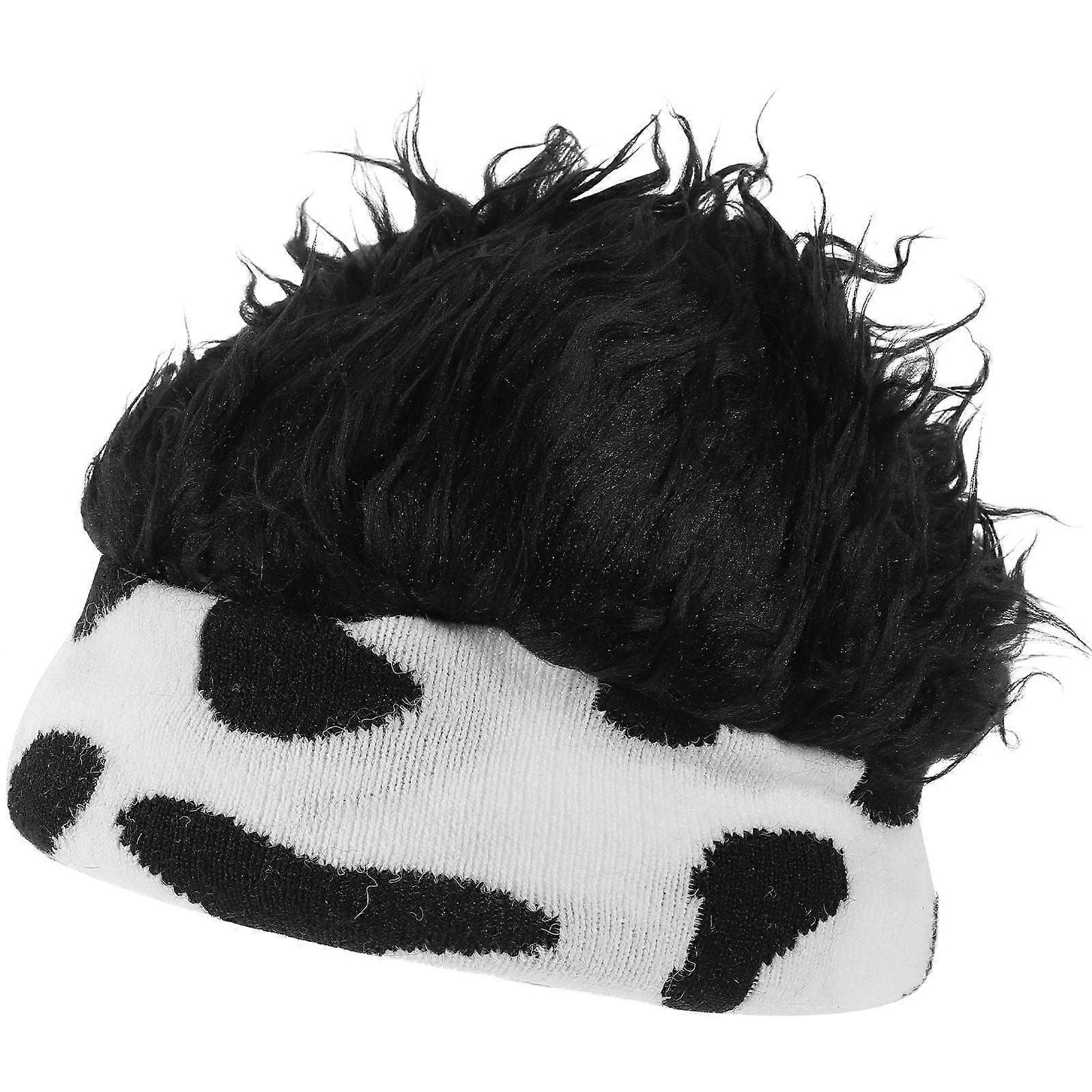 Beanie Hat Wig Cap for Outdoor Activities 2Pcs Multi Knit Caps