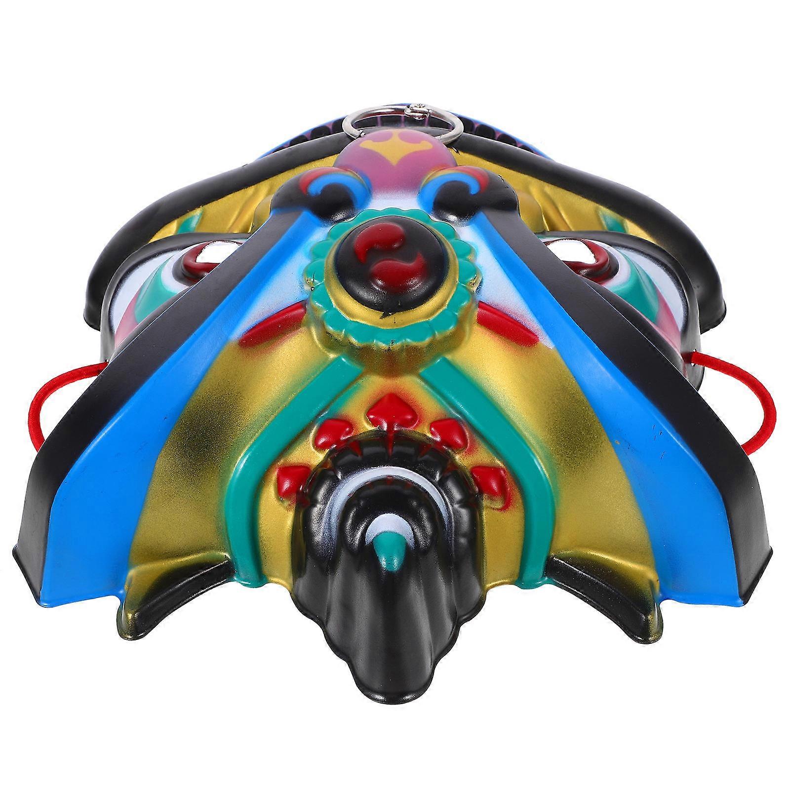 Chinese Dancing Lion Mask Plastic for Performance 3Pcs Set