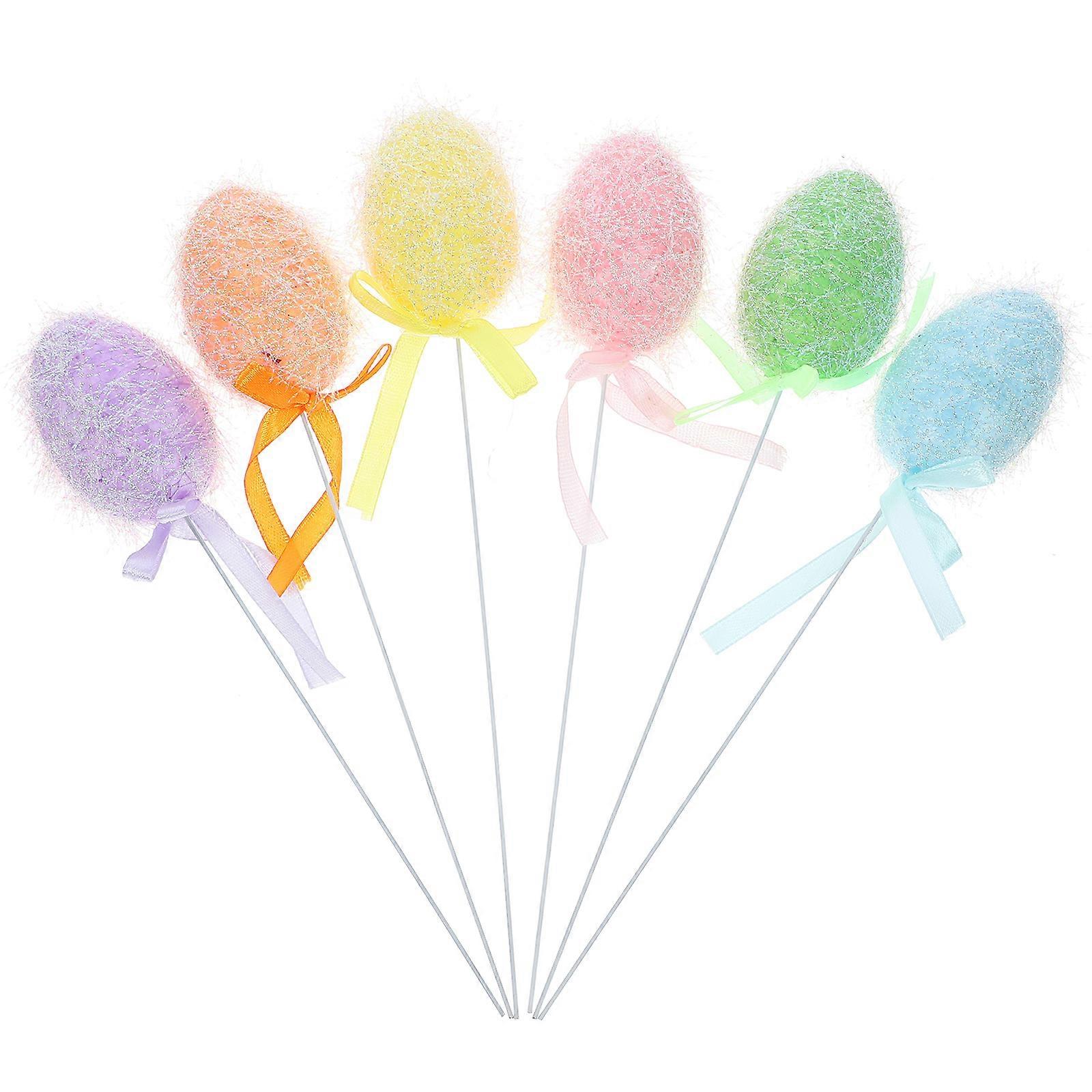 Easter Egg Branch Artificial Branch for Decoration 12Pcs Foam Assorted Color