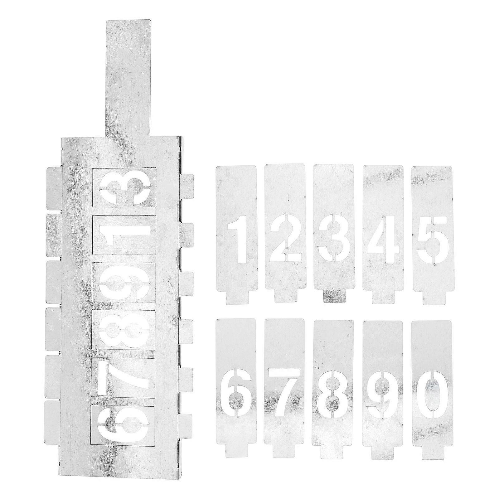 Hollow Out Template For DIY Crafts And Homeowners 8.80X2.70X0.10CM Iron Material Precision Marking 20 Pieces