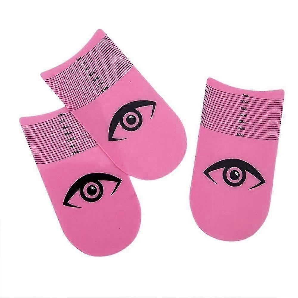 3pcs pink eyelash ruler for measuring eyelash length curling ruler eyebrow eyelash measuring tool beauty tool, small size, easy to use, beauty persona