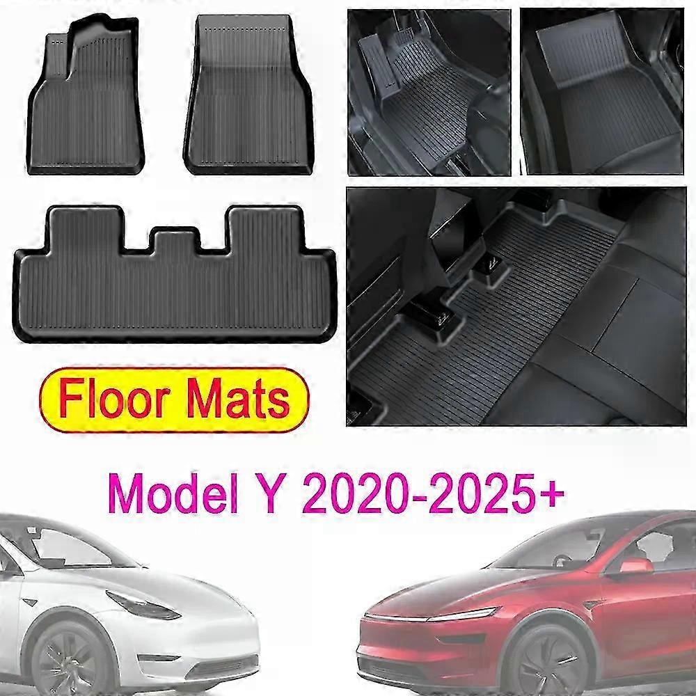 Floor Mats for Tesla New Model Y Juniper Launch Model 3 Highland Trunk Mat Carpets Protector Non-slip Floormat Car Accessories 26s