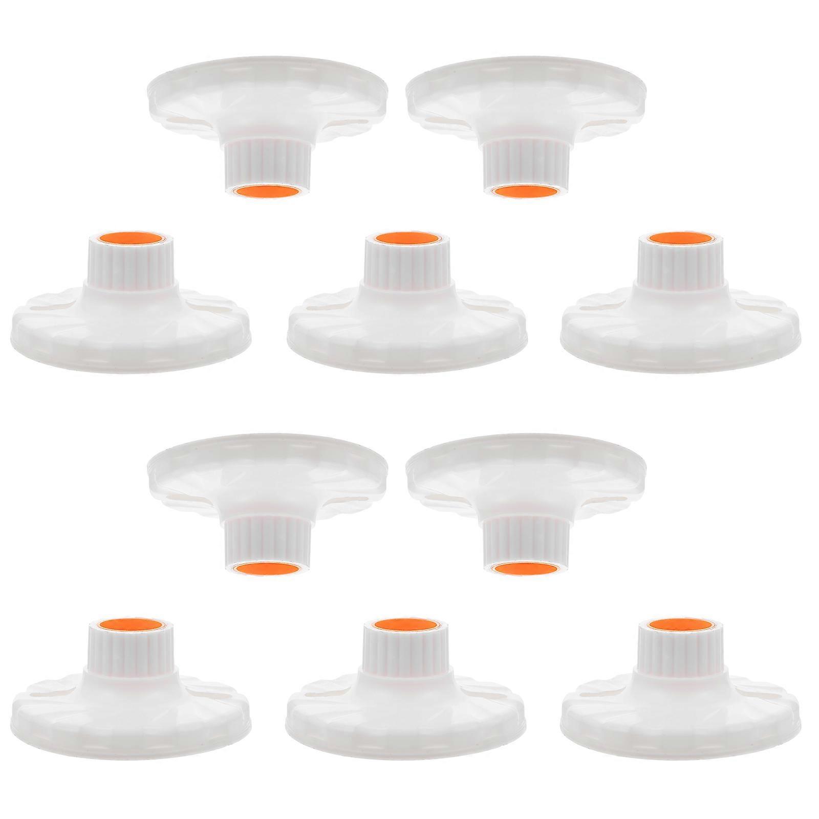 Light Socket E27 Lamp Holder for Flame Retardant Use 10Pcs Set