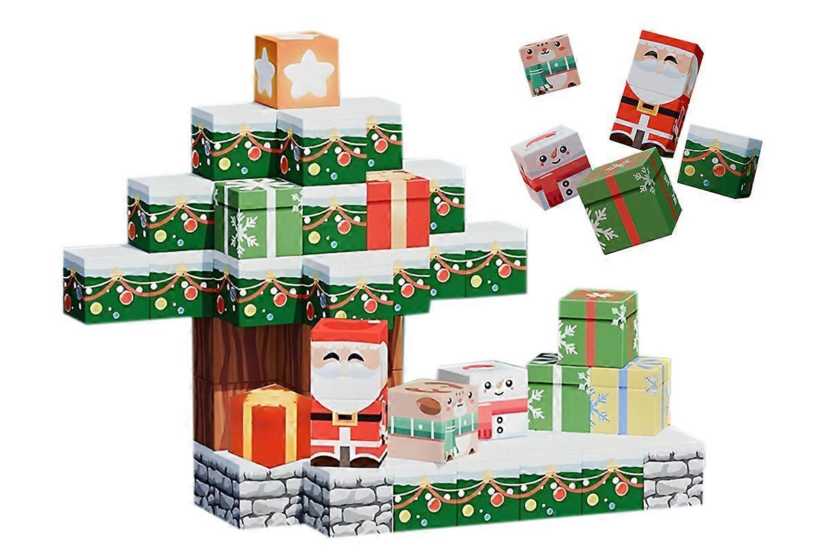 Attractive Blocks Christmas Attractive Tiles Building Cubes Sets for Boys Girls