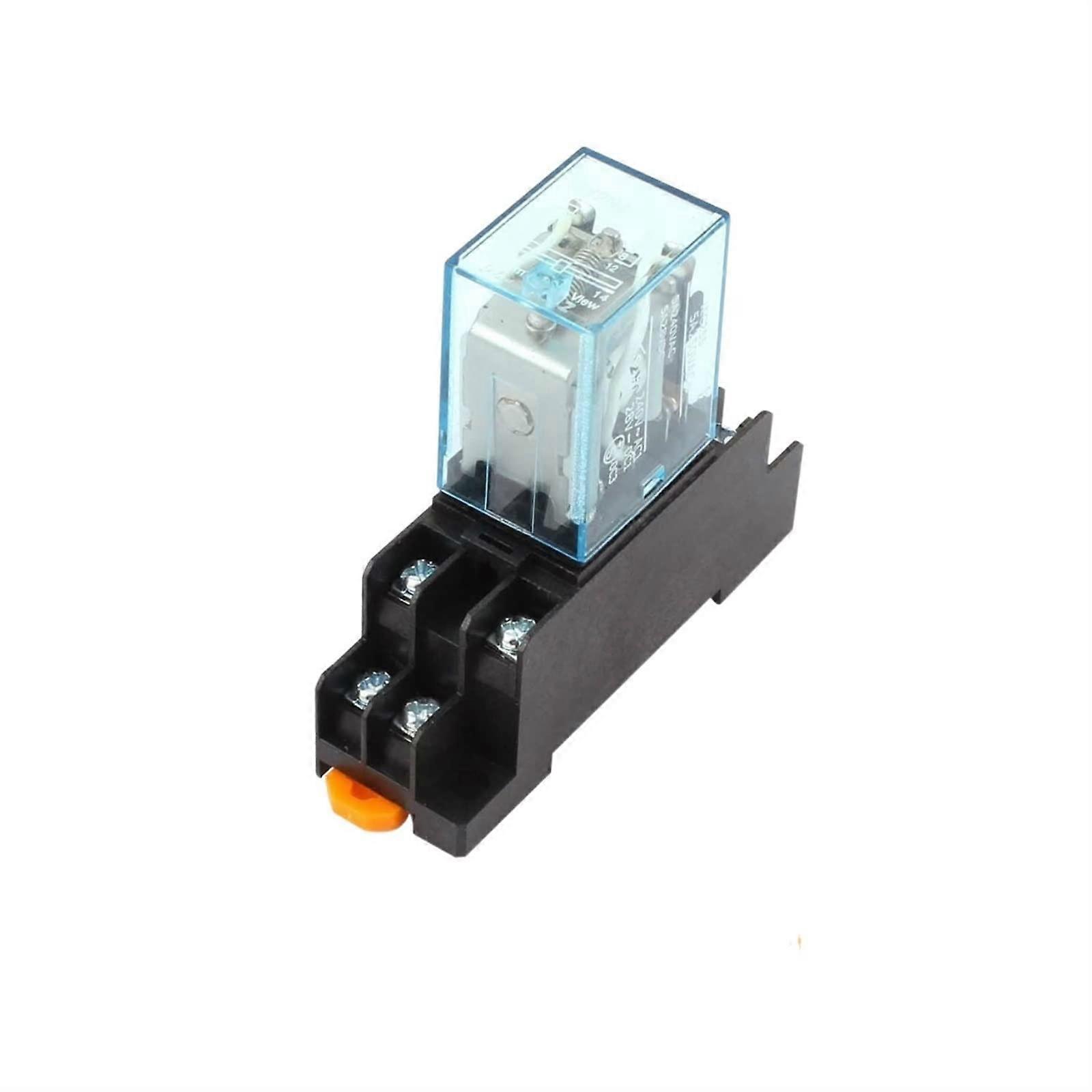 Electromagnetic Coil General DPDT Relay 8Pin Miniature With Socket DC12V Size, Compatible DC24V AC220V
