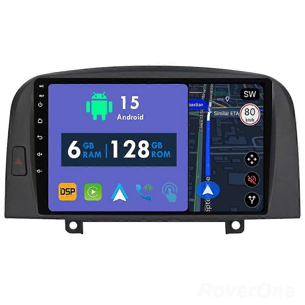 Car Radio 6G+128G CarPlay GPS Navigation Head Unit for Hyundai Sonata NF 2004 - 2008 Android Auto Bluetooth Stereo Touch Screen
