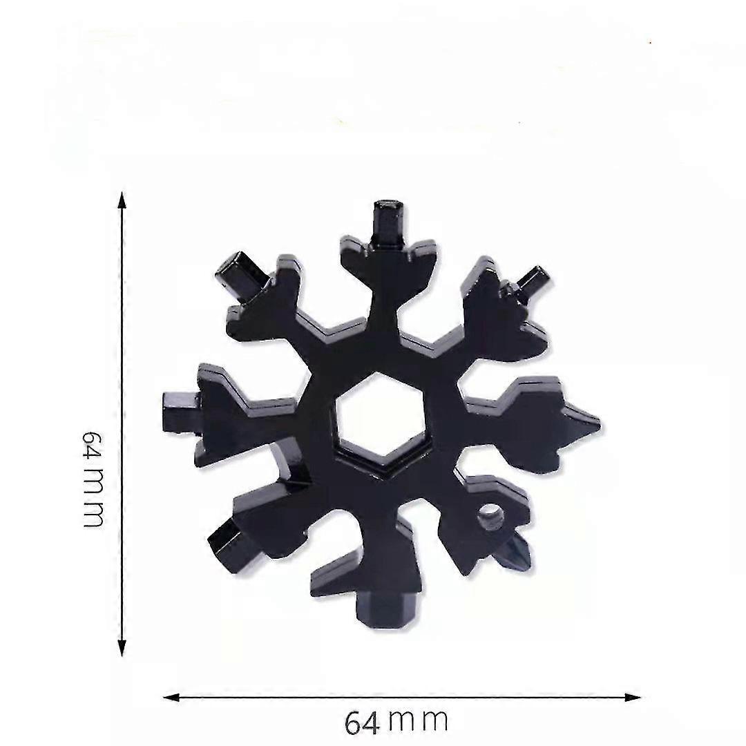 Multi-function Snow Spanner Multi-purpose Tool Steel Octagonal Hexagonal Portable 18 In 1 Mini Universal Spanner 25-26