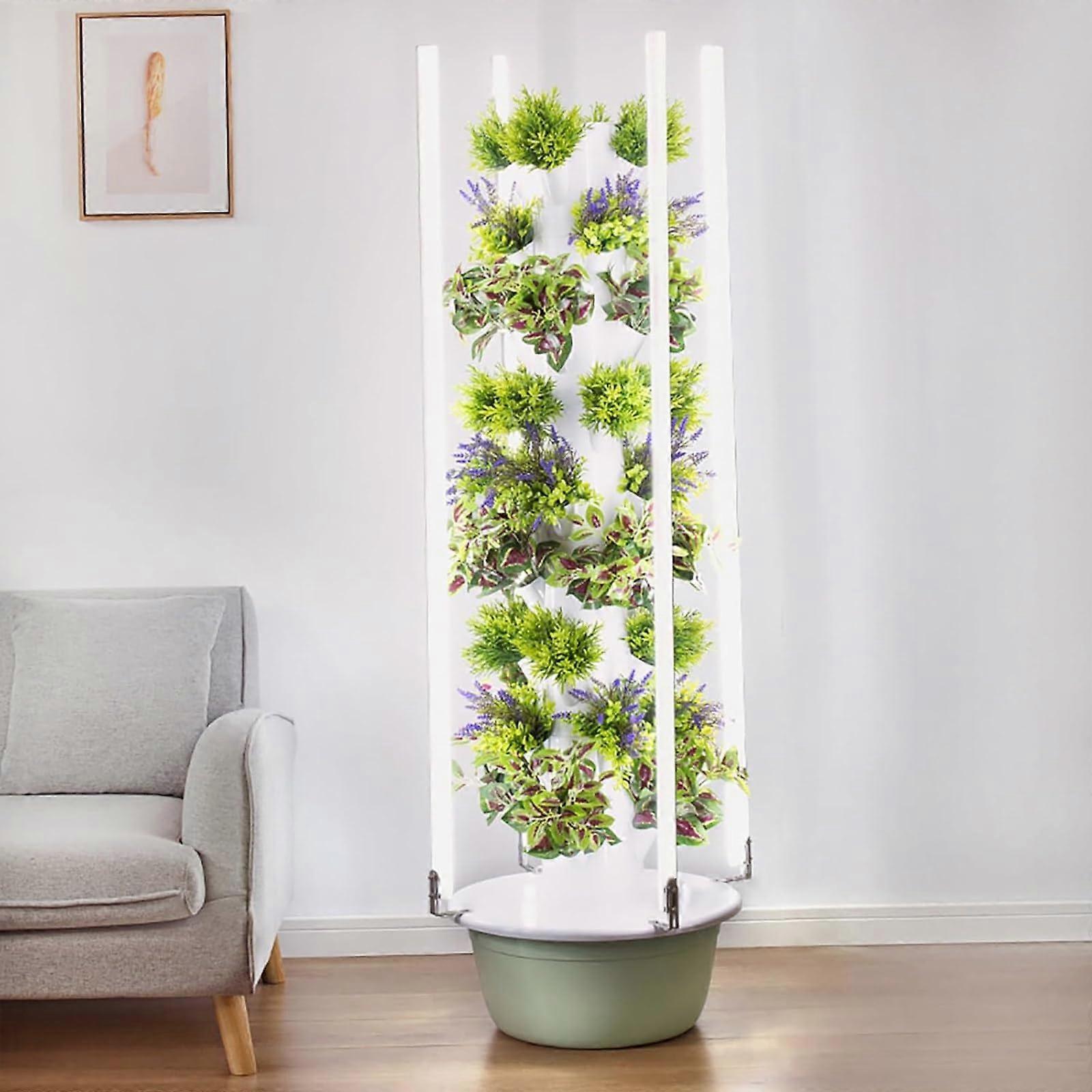 Hydroponics Growing System Indoor Smart Garden Vertical Grow Tower 9Layer With Light for Leafy Greens and Herbs