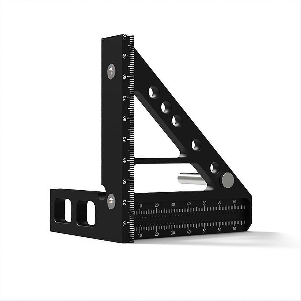 Triangle Hole Ruler High Precision Woodworking Angle Ruler-Metric