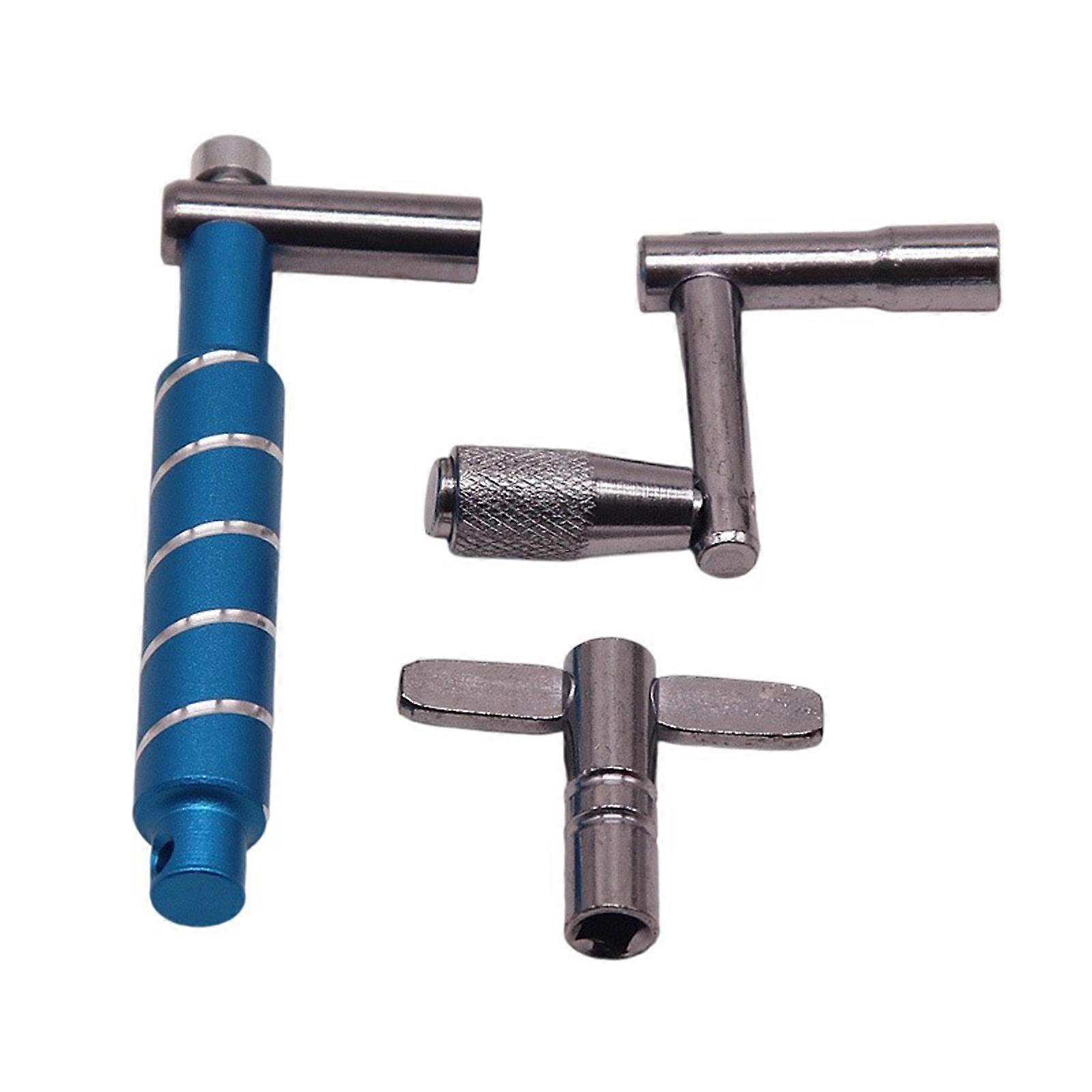 Drummers Essential Set 3 Precisions Drum Keys for Bass Pedal Tuning and Musical Instrument Repair Multicolor