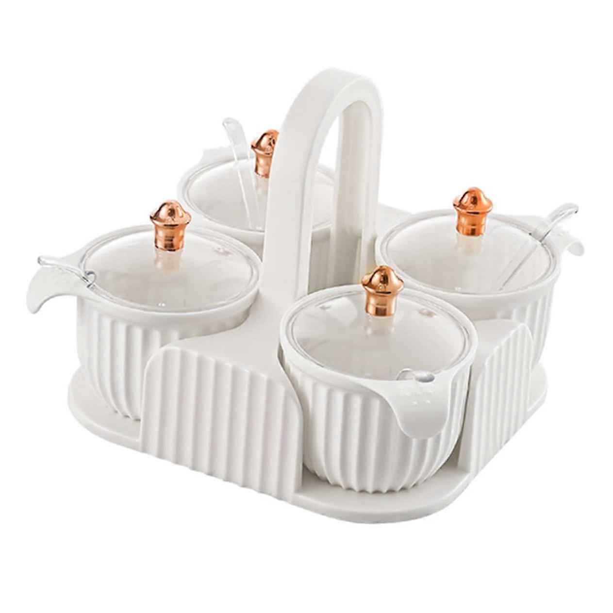 Seasoning Box Kitchen Spice Containers Storage Jar Spoon And Lid For Spice Organizer Material For Holder