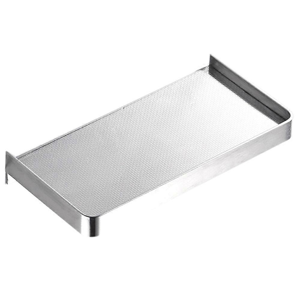 Bathroom Shelf Phone Storage Rack Shelves(Silver)