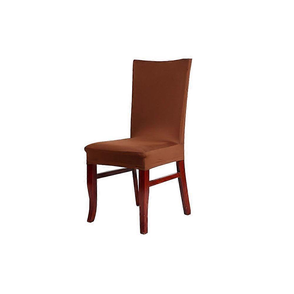Pcs Solid Color Polyester Spandex Dining Chair Stool Slip Cover Cafe