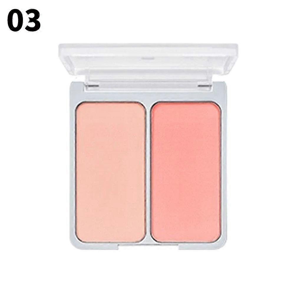 Two-Tone Blush For A Natural Rosy Glow Long-Lasting Highly Pigmented Moisturizing Compact Portable For All Skin Types