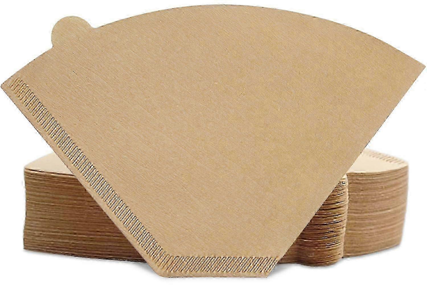 #4 Cone Coffee Filters 100-Pack - Natural Unbleached Design