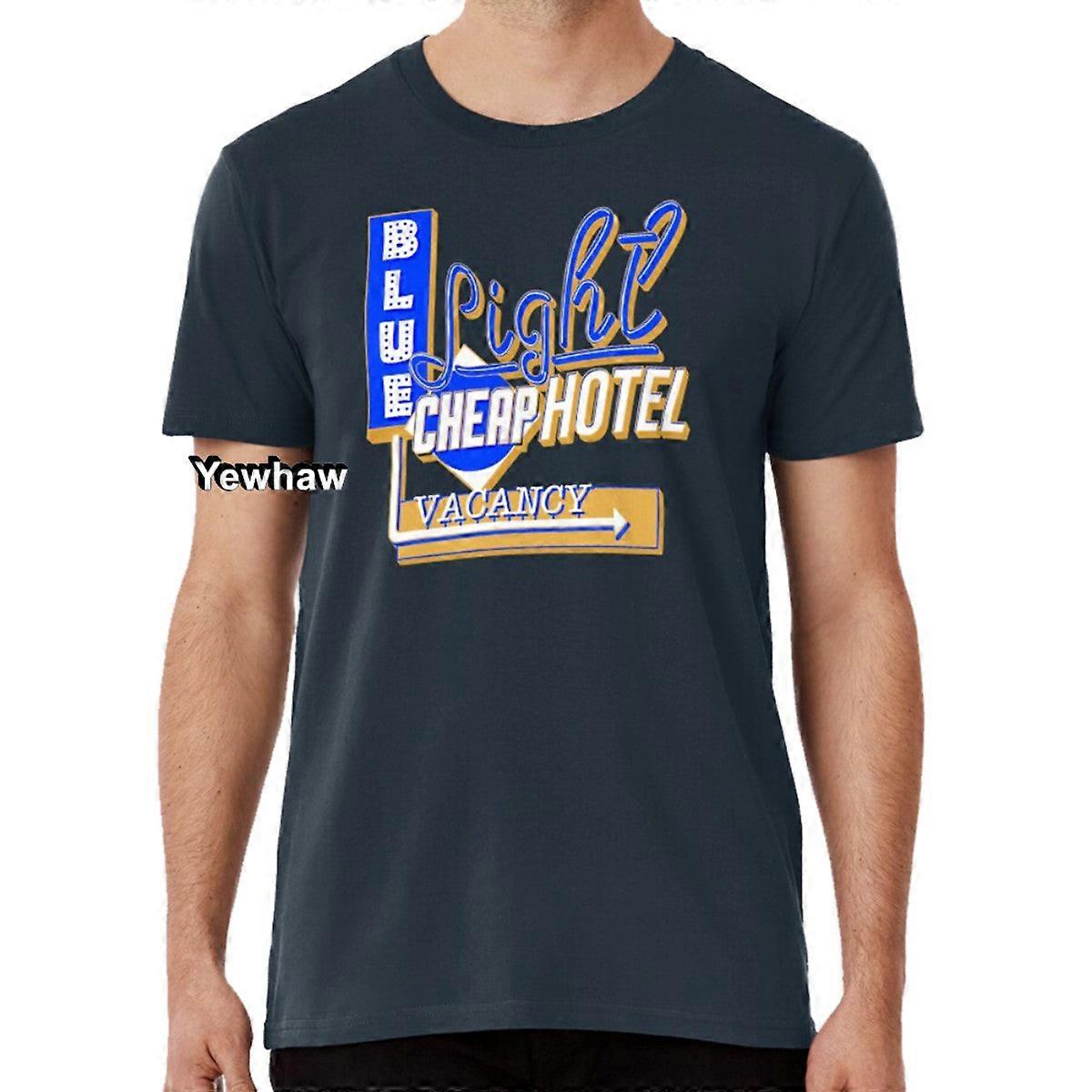 Blue Light Cheap Hotel T-shirt Vacancy Deadhead
