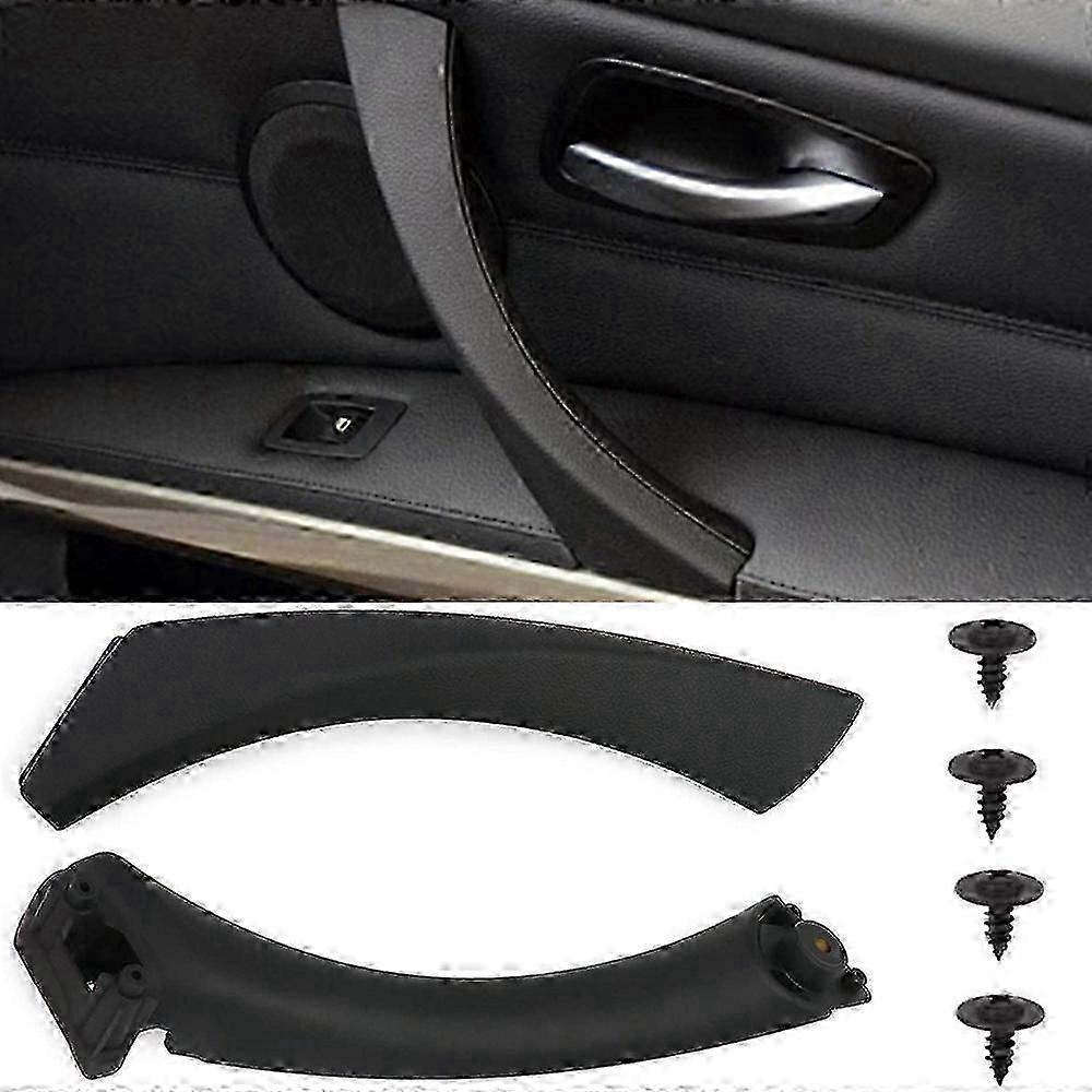 Black Door Handle Inner Right Set for 3 Series E90 E91 Limo Sedan Car Replacement