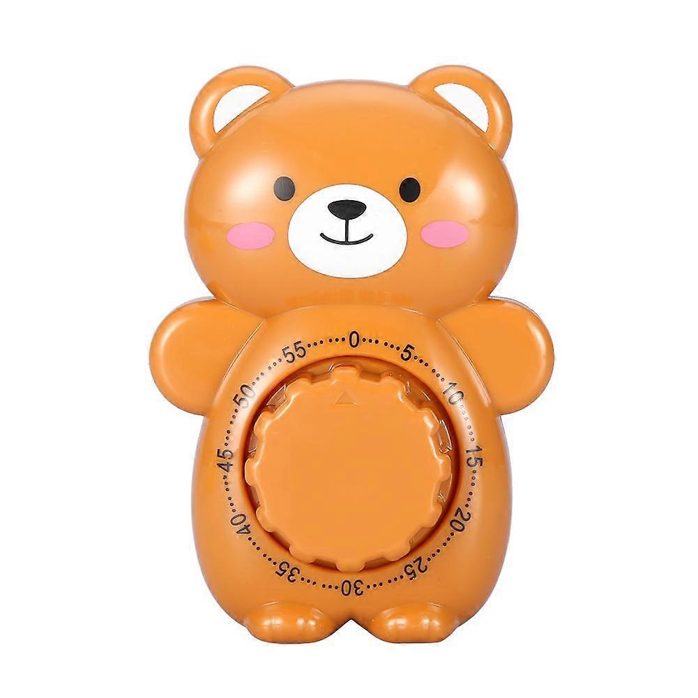 Mechanical Cooking Timer Cartoon Bear Shape Kitchen Manual Alarm Counters