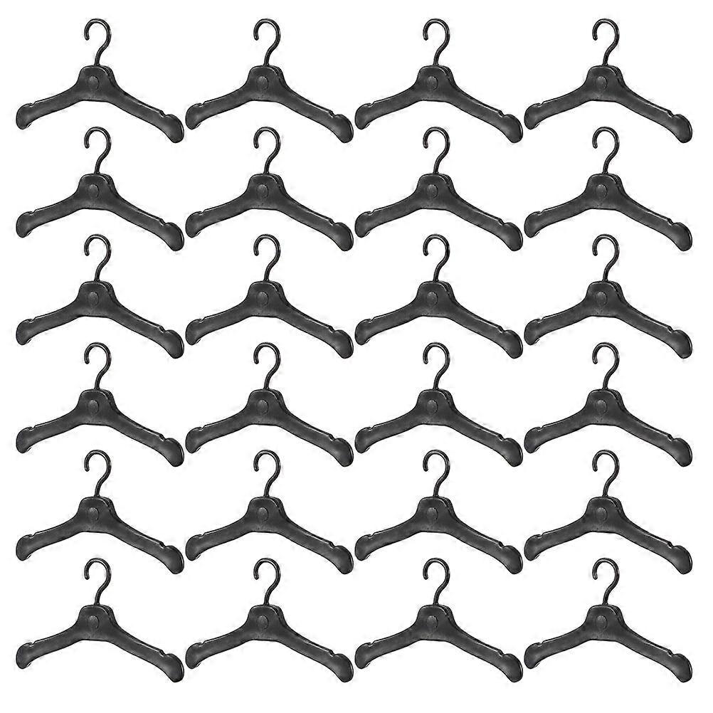 Plastic Mini Doll Hanger Doll Clothes Hanger for Hanging 100Pcs Set
