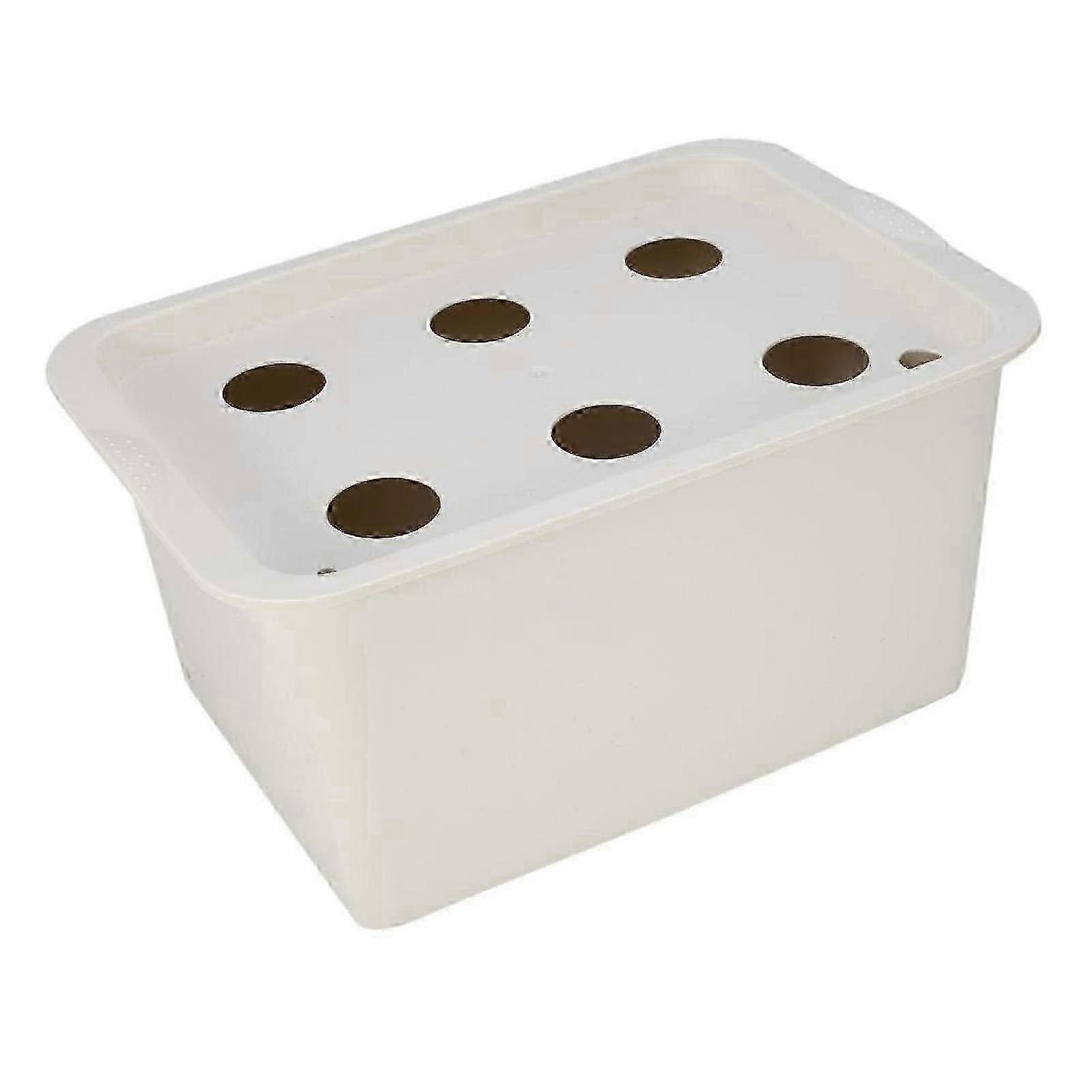 Hydroponics Grower Kit, 6 Hull Planter Hydroponics System DIY Smart Toolbox (Grå)