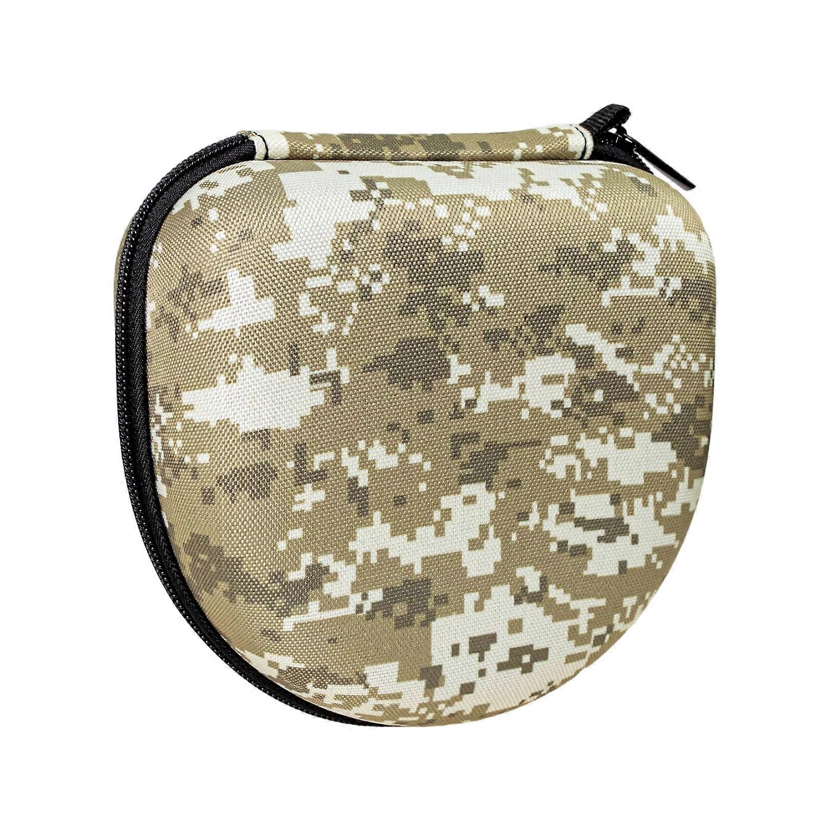 Multifunctional Headset Carrying Case Box With Anti Scratch Lining And Dedicated Accessory Storage Compartment  camouflage green