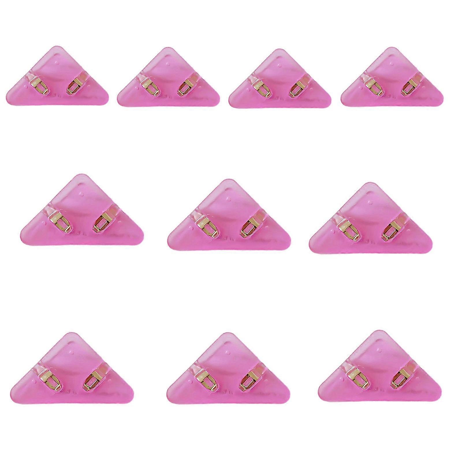 10Pcs Plastic Corner Clips For Paper Binding Safe Rounded Edgeds Multipurpose Filing Solution Office Stationery  Purple