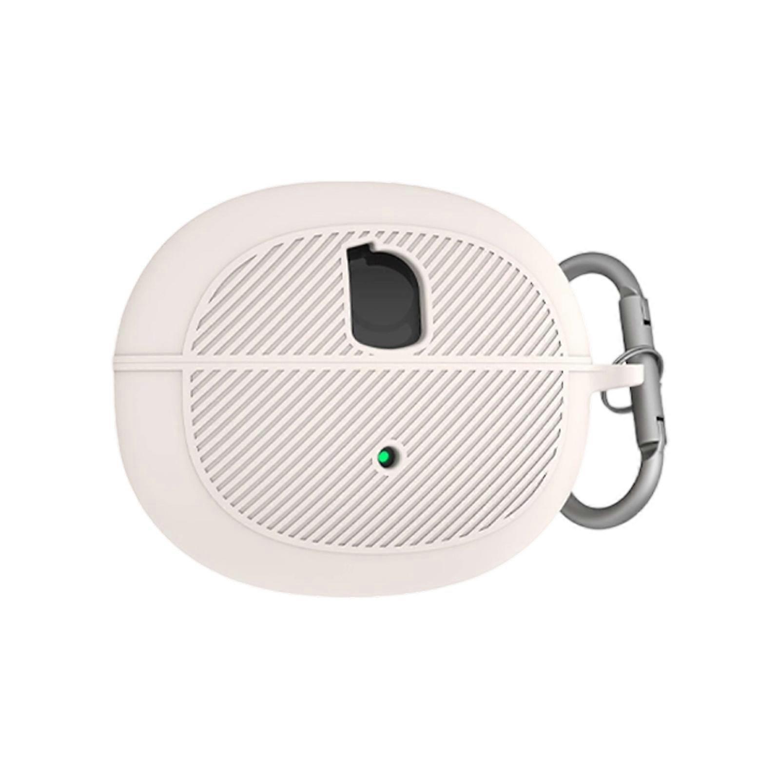 Shockproof Earbud Case with Precise Cutout Flexible Silicone Not Slip Surfaces Protector Comfortable for BC1  White