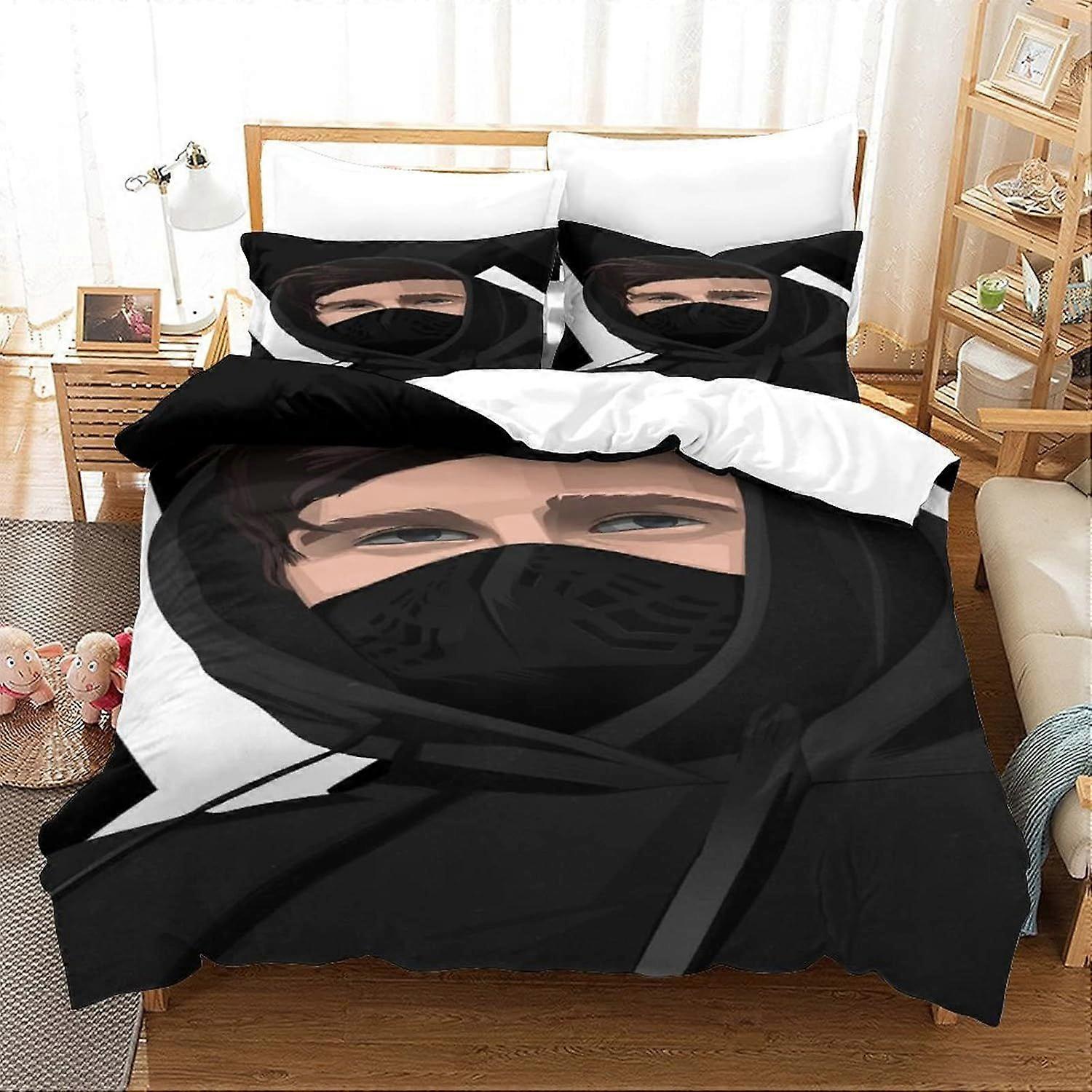 GENBAK آلان أولاف ووكر غطاء لحاف مزدوج DJ نمط الفراش مجموعة لينة خفيفة الوزن ستوكات الموسيقى لحاف غطاء مع سحاب إغلاق مزدوج