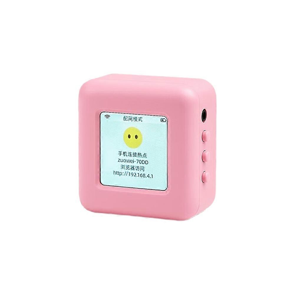 For DeepSeek AI Chat Robot AI Companion with 1.54 Inch LCD Display Screen Supports 33 Languages Electronic Pet Pink
