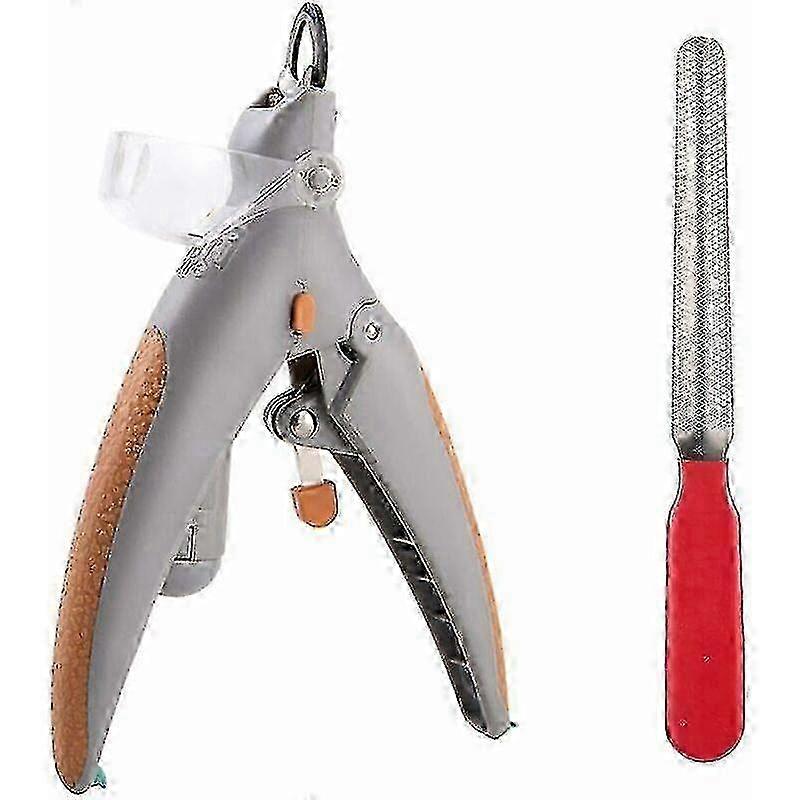 Illuminated pet nail scissors with filing tool