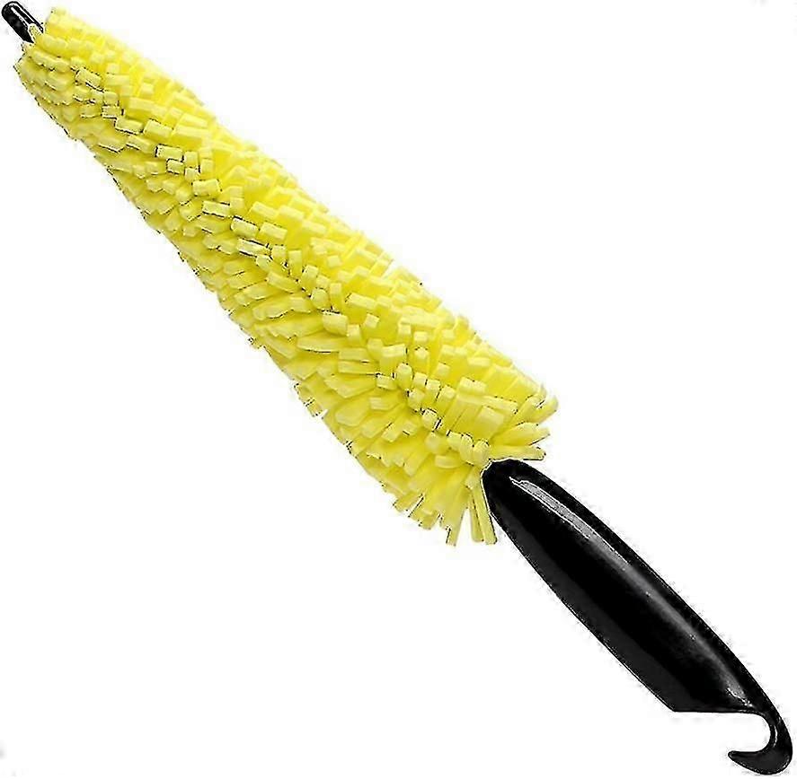 Biltvättborste Hjulfälgborste Bilvård (gul) (1st)