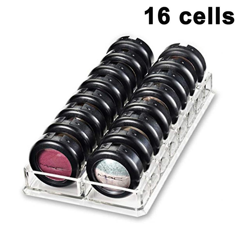 Cosmetic Organiser, Acrylic Eyeshadow Makeup Organiser, Eyeshadow Container Storage Box, Air Cushion Blush Storage Box With 16