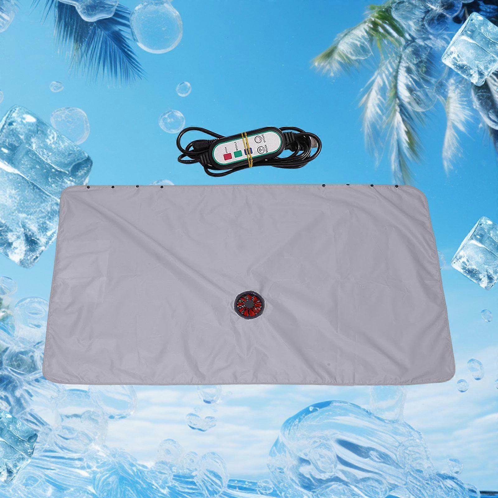 Cooling Blanket Built in Fan Speed Adjustable USB Powered Wearable Blanket