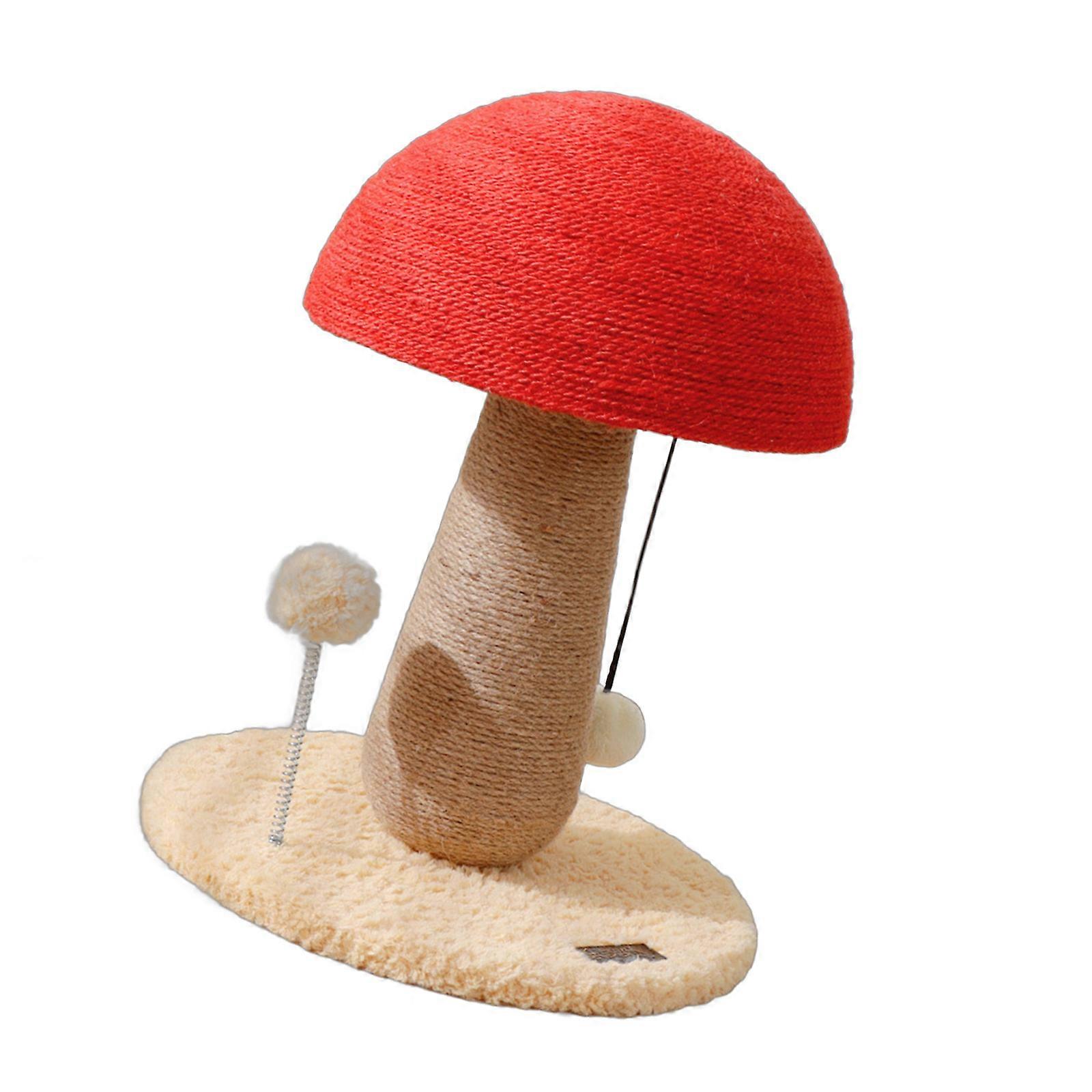 Klorebrett til katter i alle størrelser, sisalklorebrett for katter, klatretre, soppklorebrett, potetreningsmøbler, rød soppkaffe