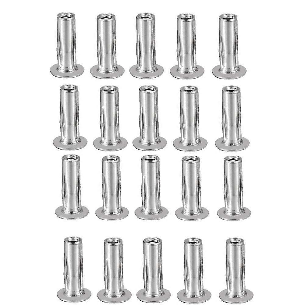 M5 Multi-Grip Rivet Nuts, 20Pcs Threaded Insert Nut 304 Stainless Steel Plus Nuts Construction Fasteners for Industrial