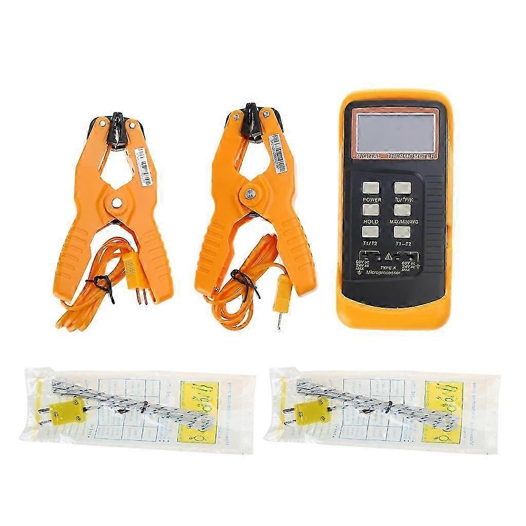 6802II Temperature Meter Double Channel Thermocouple Detector for Lab Factory